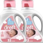 Dreft Stage 1: Newborn Hypoallergenic Baby Laundry Detergent Liquid Soap (HE), Natural for Baby, Newborn, or Infant, 46 Fl Oz, (Pack of 2)